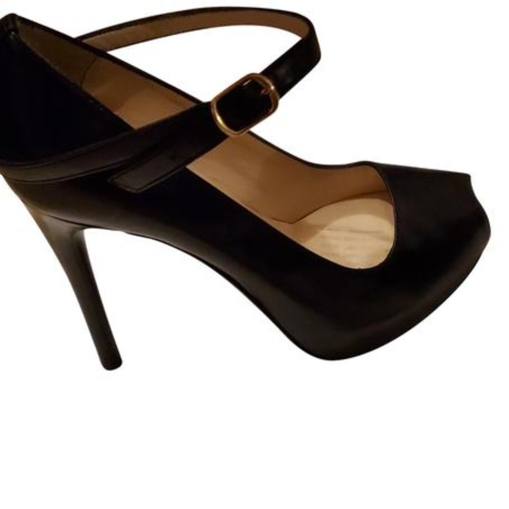3.1 Phillip Lim Black Open Toe Pumps